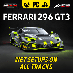 ACC: Wet Pack Setup Ferrari 296 GT3